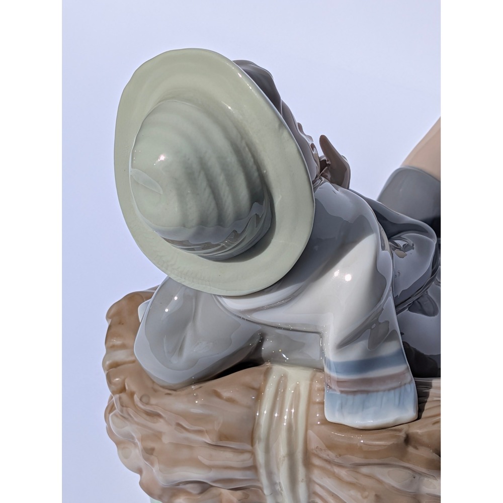 Lladro 4730 Shepherd Boy With Bird Porcelain Figurine Retired Spain - Picture 8 of 14